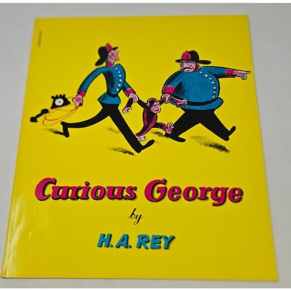 Curious George Book Lot of 8 H.A. Rey 1960s 1980s Hardback Paperback - Picture 10 of 16